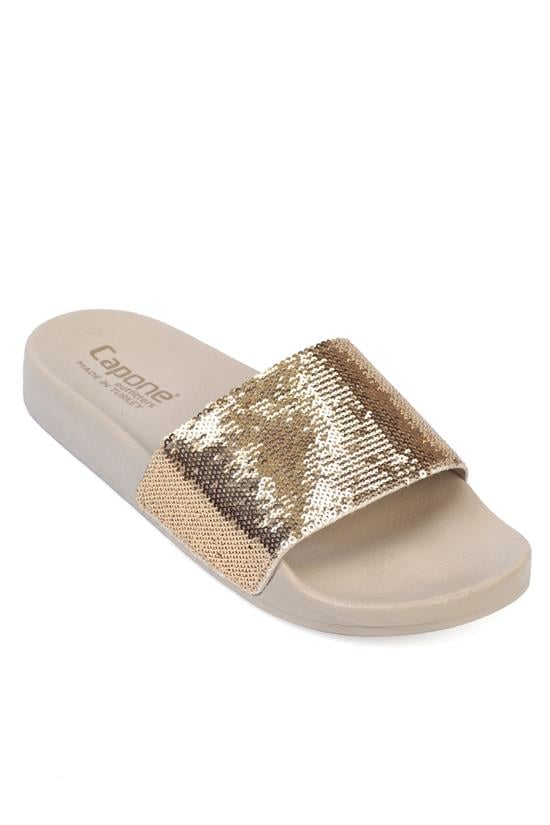 Capone Maurise Women Gold Slippers