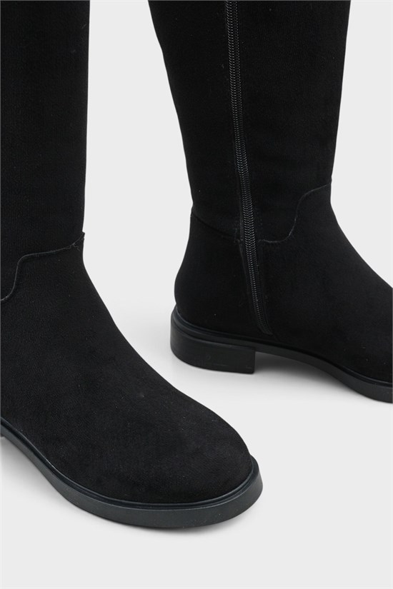 Capone Melitta Faux Fur Trim Suede Look Pull-On Women  Boot image 3