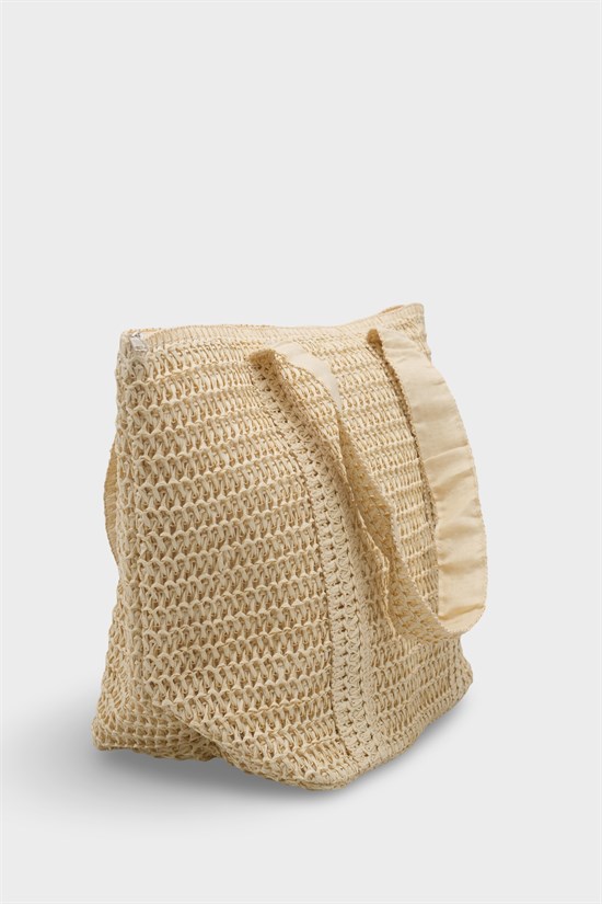 Capone Menorca Raffia Look Women Beige Tote Bag image 3