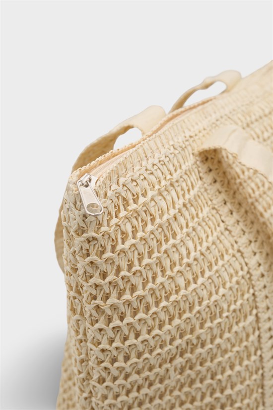 Capone Menorca Raffia Look Women Beige Tote Bag image 4
