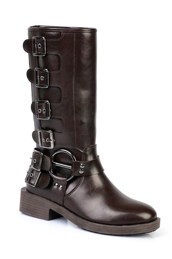 Capone Metal Accessory Biker Boots