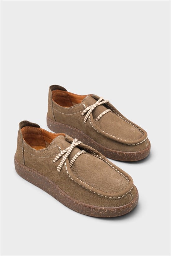 Capone Miranda Genuine Nubuck Leather Comfort Women Nubuck Mink Loafer image 2