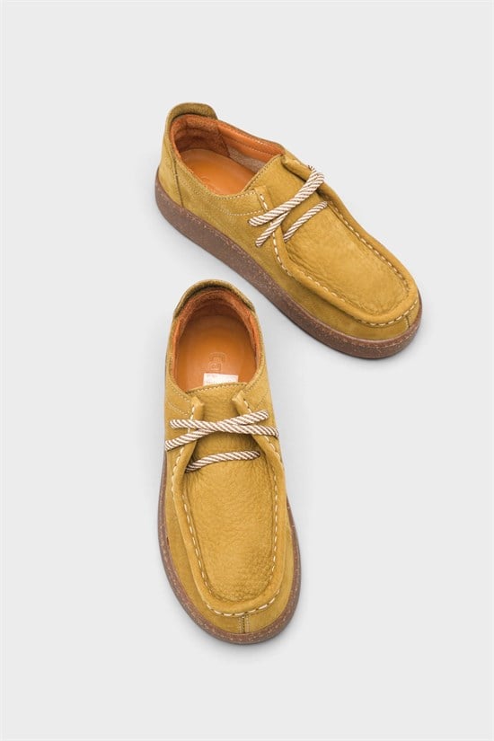 Capone Miranda Genuine Nubuck Leather Comfort Women Nubuck Khaki Loafer image 3