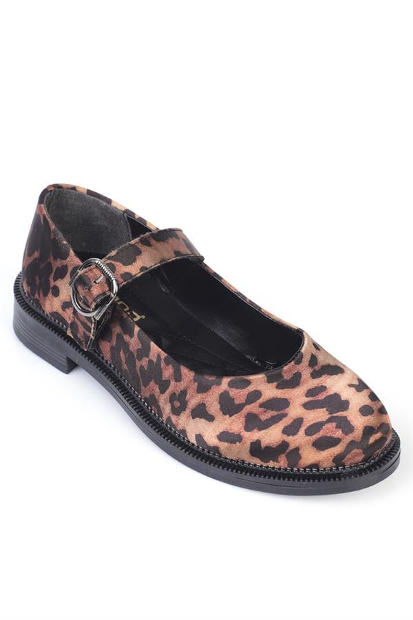 Capone MJ Side Buckle Women Leopard Shoes