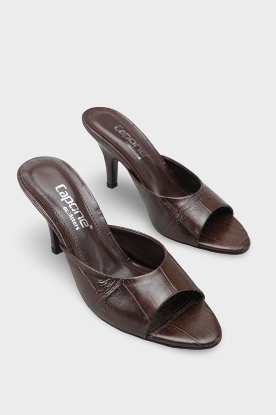 Capone Nadeen Wedge Mid Heel Elegant Women Brown Sandal image 3