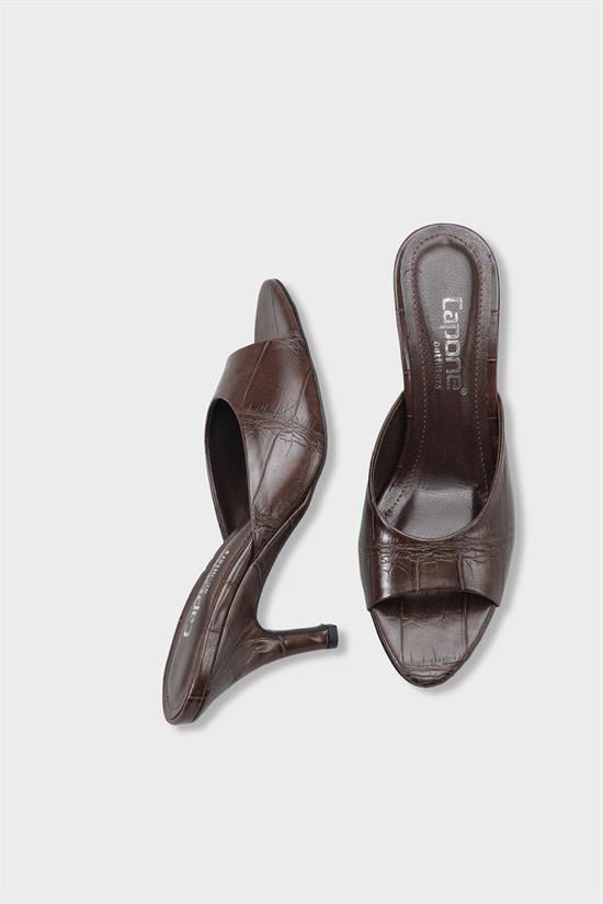 Capone Nadeen Wedge Mid Heel Elegant Women Brown Sandal image 6