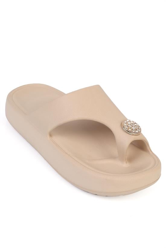 Capone Norri EVA Thong Women Beige Sandal