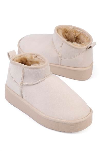 Capone Thick Sole Round Toe Fur Lined Short Woman Boots image 3