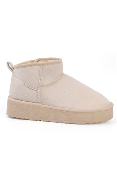 Capone Thick Sole Round Toe Fur Lined Short Woman Boots image 4