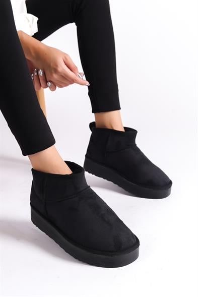 Capone Thick Sole Round Toe Fur Lined Short Woman Boots image 6