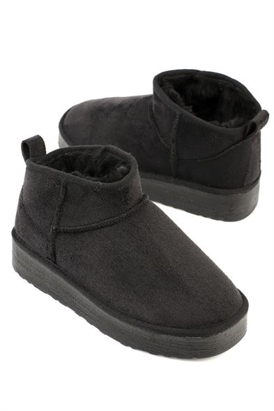 Capone Thick Sole Round Toe Fur Lined Short Woman Boots image 3