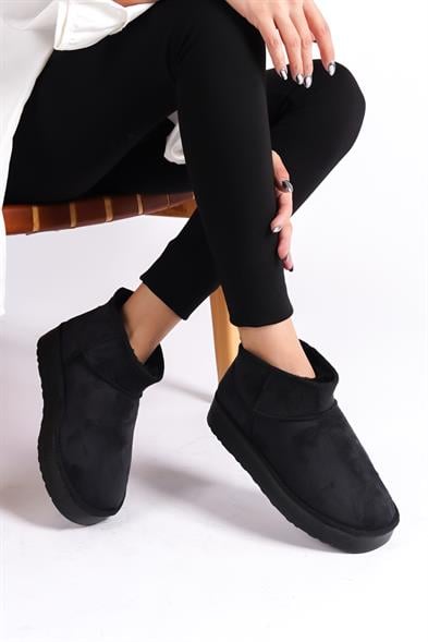 Capone Thick Sole Round Toe Fur Lined Short Woman Boots image 2