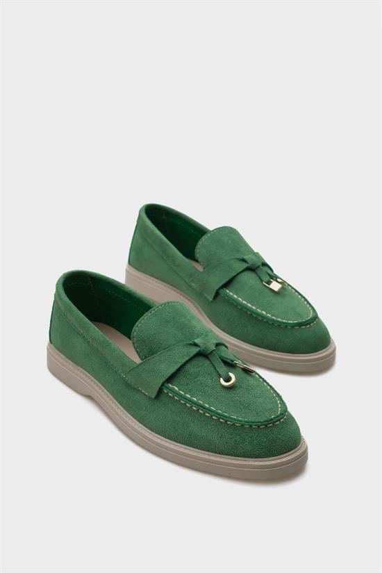 Capone Outfitters 001 Women Green Loafer image 2