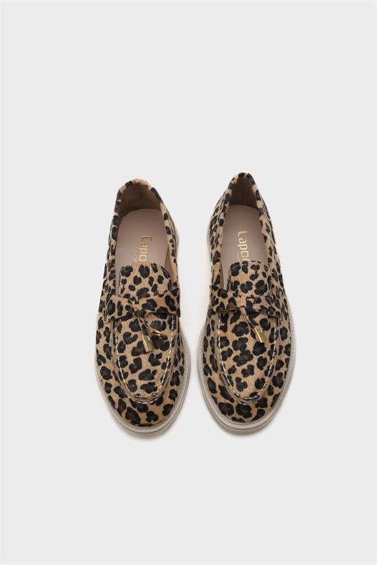 Capone Outfitters 001 Women Leopard Furry Loafer image 2