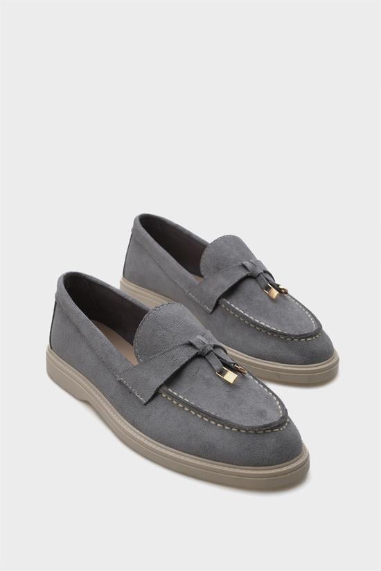 Capone Outfitters 001 Women Light Grey Loafer image 2