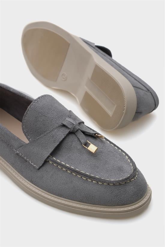 Capone Outfitters 001 Women Light Grey Loafer image 4