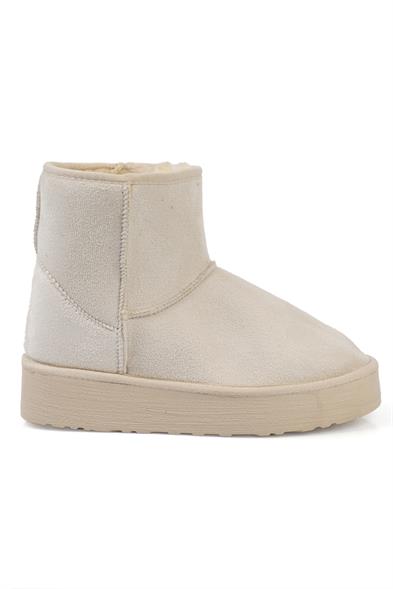 Capone Thick Sole Round Toe Fur Lined Medium Woman Boots image 4
