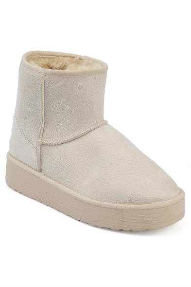 Capone Thick Sole Round Toe Fur Lined Medium Woman Boots image 5