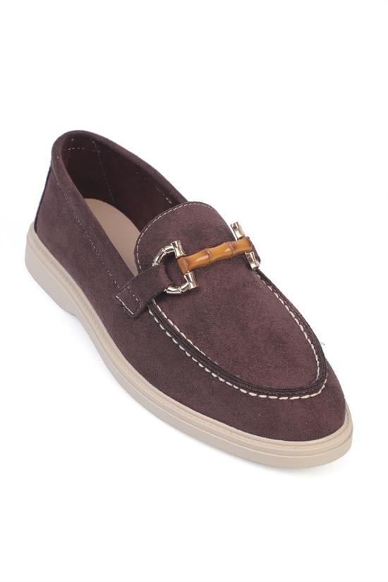 Capone Outfitters 006 Women Sued Brown Loafer