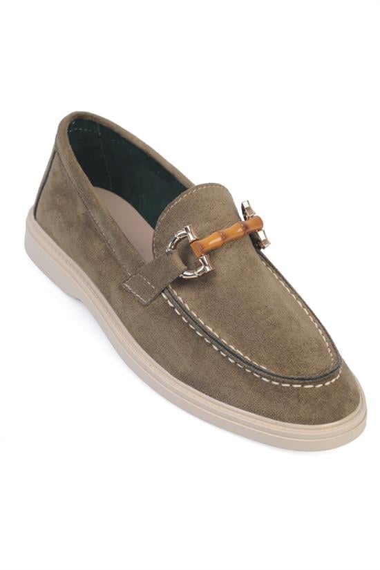 Capone Outfitters 006 Women Sued Khaki Loafer