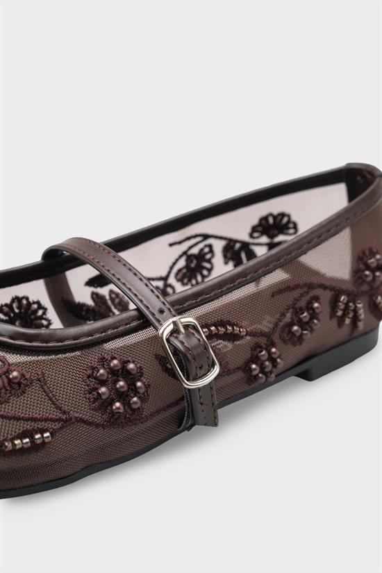 Capone Outfitters 058 Women Brown Ballerina image 4