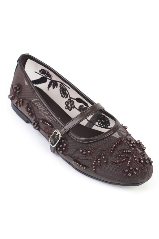 Capone Outfitters 058 Women Brown Ballerina
