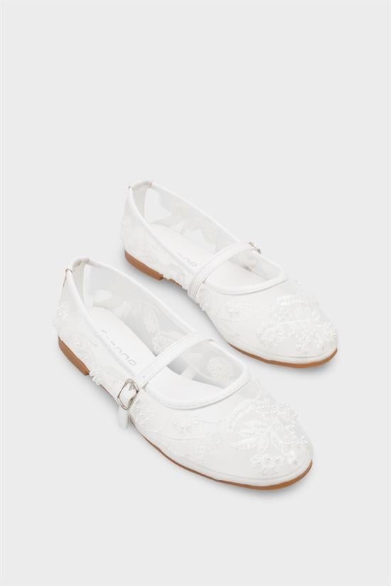 Capone Outfitters 058 Women White Ballerina image 3