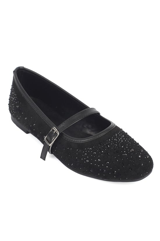 Capone Outfitters 074 Women Sued Black Ballerina