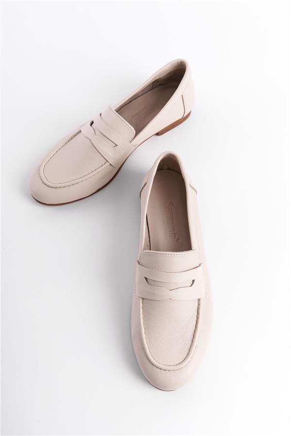 Capone Outfitters 078 Women Beige Loafer image 4