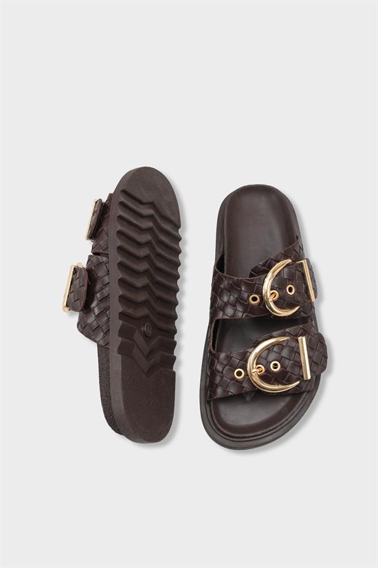 Capone Outfitters 1000 Women Brown Sandal image 6