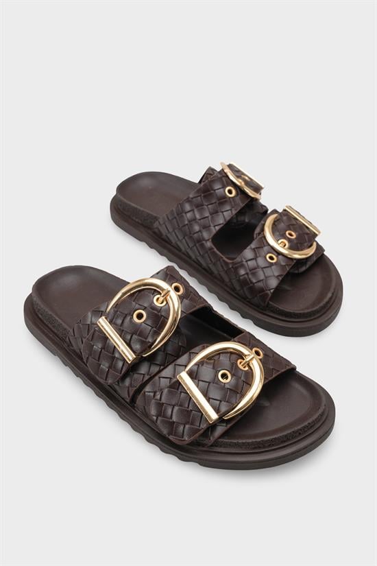 Capone Outfitters 1000 Women Brown Sandal image 3