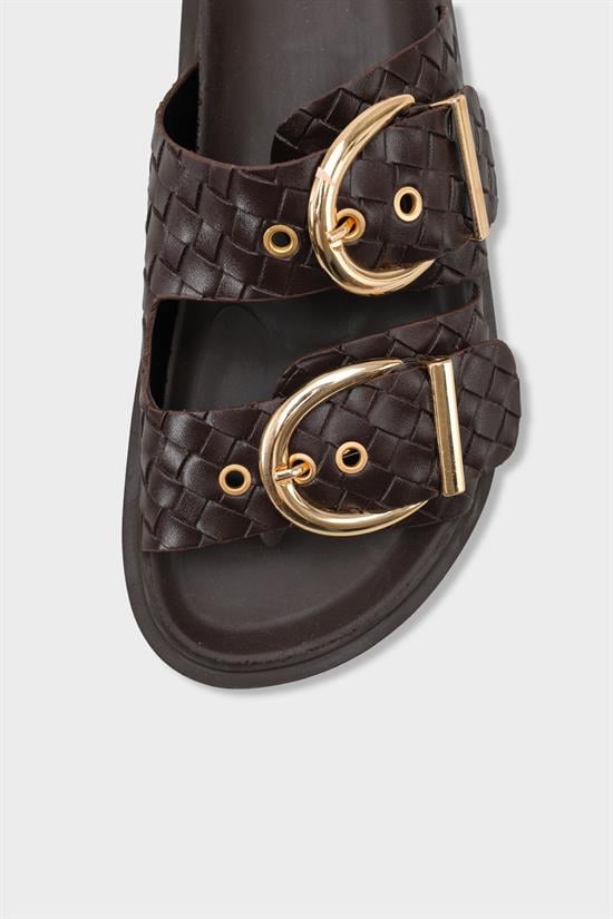 Capone Outfitters 1000 Women Brown Sandal image 4