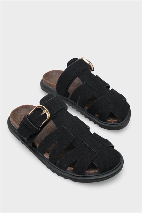 Capone Outfitters 1007 Women Black Sandal image 3