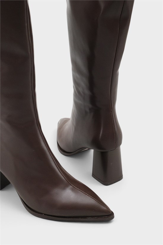Capone Outfitters 105 Women Brown High Boot image 5