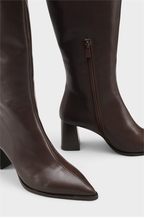Capone Outfitters 105 Women Brown High Boot image 4