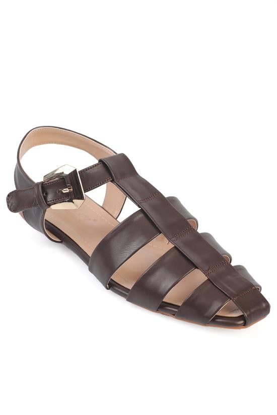 Capone Outfitters 1105 Women Brown Ballerina