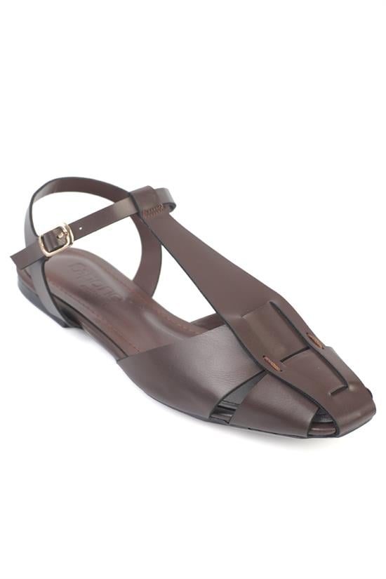 Capone Outfitters 1110 Women Brown Ballerina