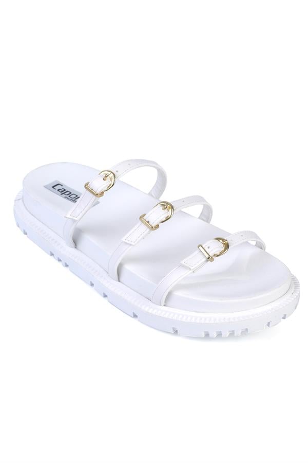 Capone Outfitters 1803 Women White Sandal image 1