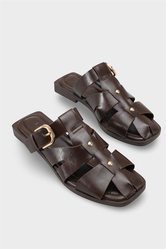 Capone Outfitters 2001 Women Brown Sandal image 3
