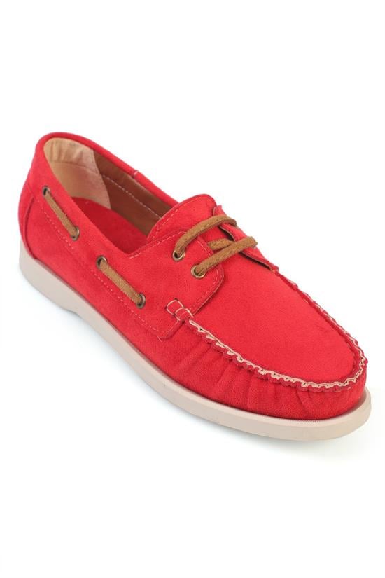 Capone Outfitters 2027Y Women Red Loafer