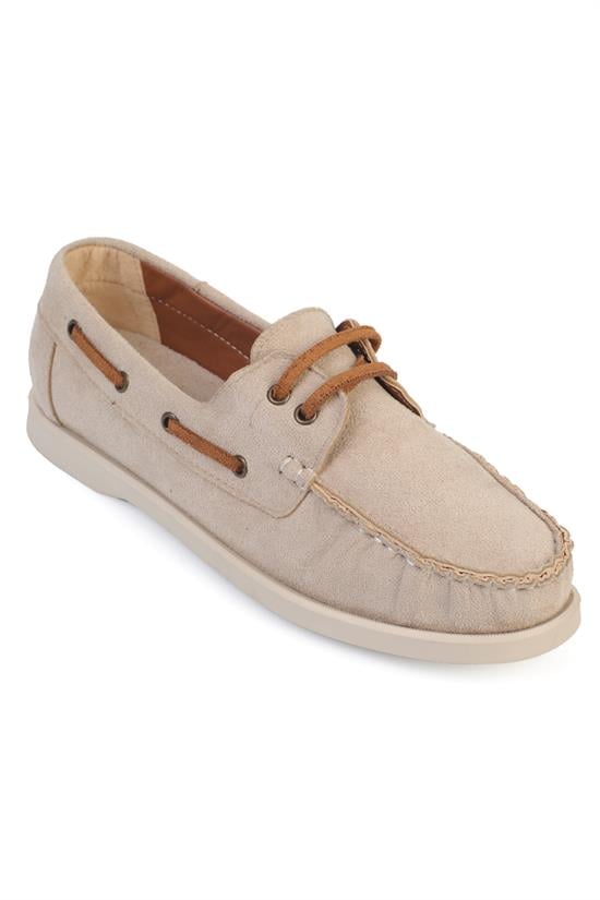 Capone Outfitters 2027Y Women Sued Beige Loafer
