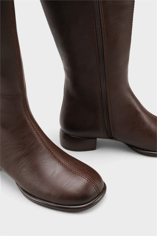 Capone Outfitters 203 Women Brown High Boot image 4