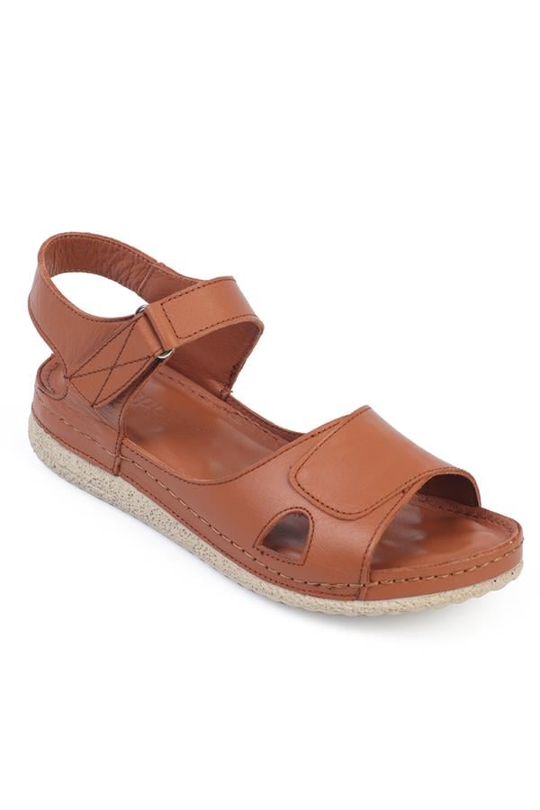 Capone Emily Leather Comfort Anatomical Women Tan Sandals