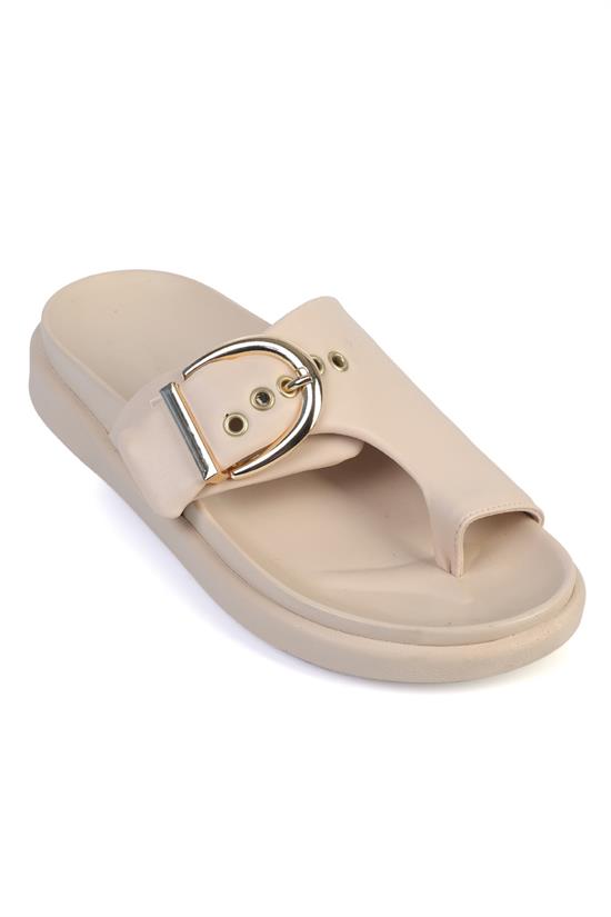 Capone Outfitters 2524 Women Beige Sandal image 1