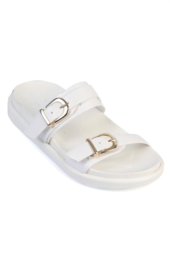 Capone Outfitters 2525 Women White Sandal image 1