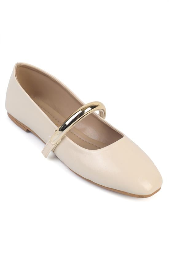 Capone Outfitters 2601 Women Beige Ballerina
