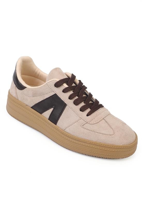 Capone Outfitters 2601 Women Sued Beige Sneaker