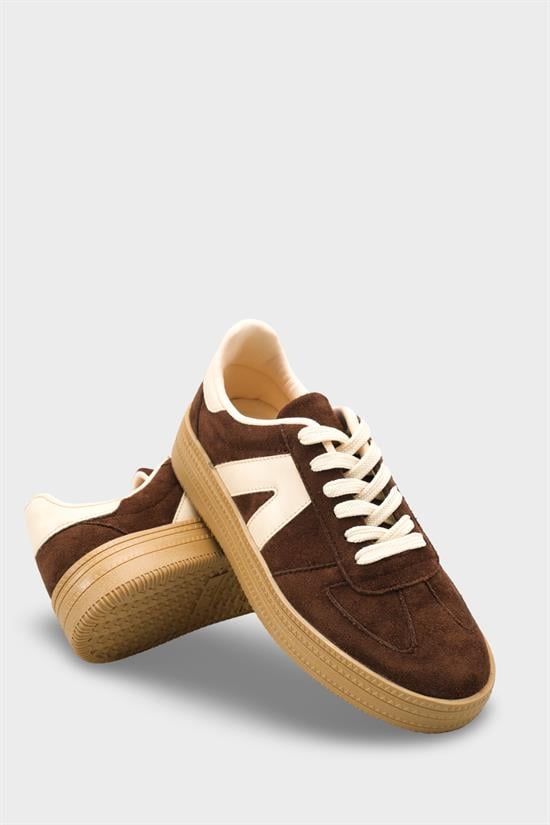 Capone Outfitters 2601 Women Sued Brown Sneaker image 5