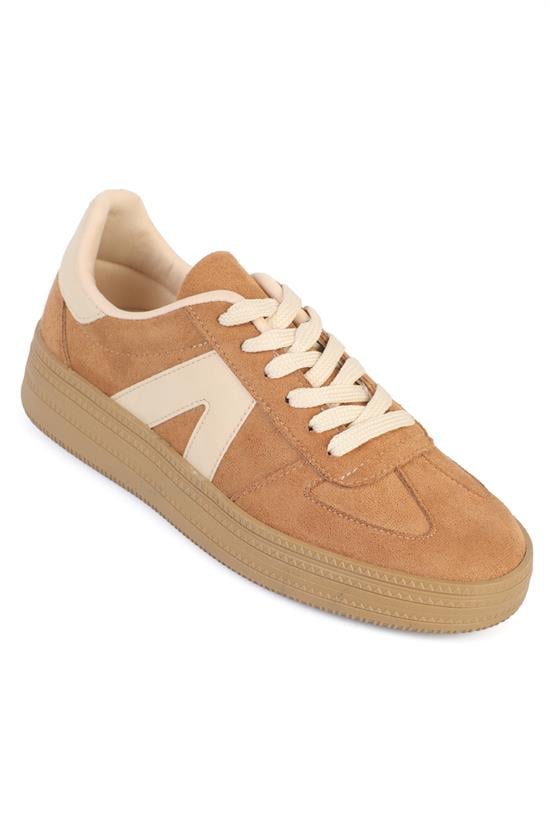 Capone Outfitters 2601 Women Sued Tan Sneaker
