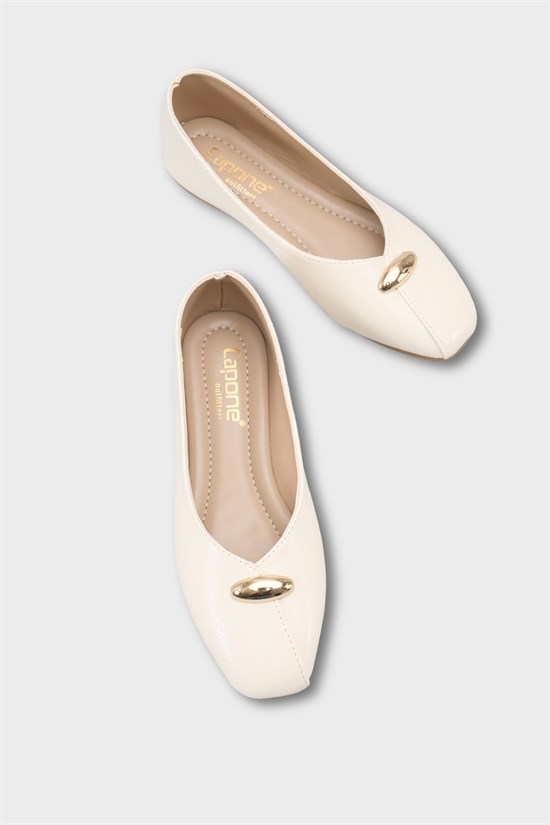 Capone Outfitters 2602 Women Beige Ballerina image 3
